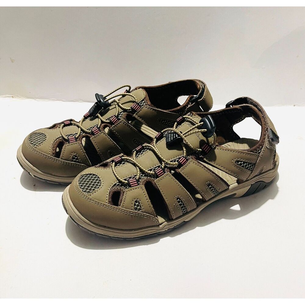 Eddie Bauer Blakely performance sandals brown outdoors hiking walking women's 9M